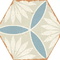 Керамогранит Ennface Kaleidoscope Blue (Синий Калейдоскоп) MATT ENPTR6037MT2225 22x25