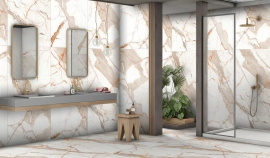 Керамогранит Ennface Calacatta Gold (Золотая калакатта) MATT ENMAR3203MT80160 80x160
