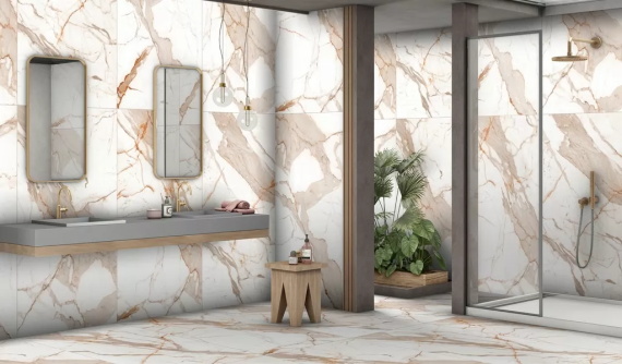 Керамогранит Ennface Calacatta Gold (Золотая калакатта) MATT ENMAR3203MT80160 80x160