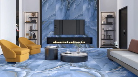 Керамогранит Ennface Royal Onyx Azul (Королевский лазурный оникс) MATT ENONX3205MT80160 80x160