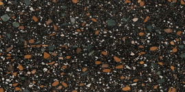 Керамогранит Ennface Terrazzo Black (Чёрный терраццо) MATT ENIND3214MT80160 80x160