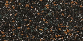 Керамогранит Ennface Terrazzo Black (Чёрный терраццо) MATT ENIND3214MT80160 80x160