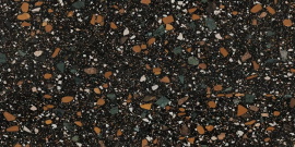 Керамогранит Ennface Terrazzo Black (Чёрный терраццо) MATT ENIND3214MT80160 80x160