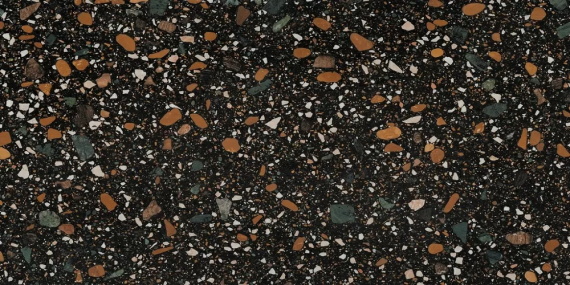 Керамогранит Ennface Terrazzo Black (Чёрный терраццо) MATT ENIND3214MT80160 80x160