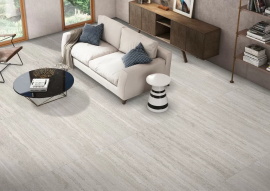 Керамогранит Ennface Travertine Grey (Светло-серый травертин) Carving ENSTN3213CR80160 80x160