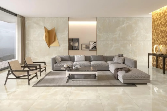Керамогранит Ennface Olimpo Beige (песочный Олимп) HIGH GLOSSY ENONX8006HG80160 80x160