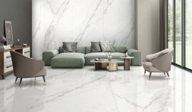 Керамогранит Ennface Carrara Bianco (Белая Каррара) Full Lappato ENMAR7001FL120280 120x278