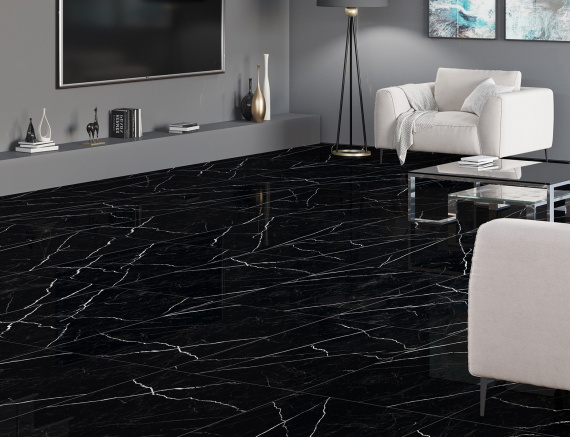 Керамогранит Staro С0004540 Palacio Nero Marquina 60x120 High Gloss