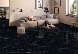 Керамогранит Staro С0004540 Palacio Nero Marquina 60x120 High Gloss