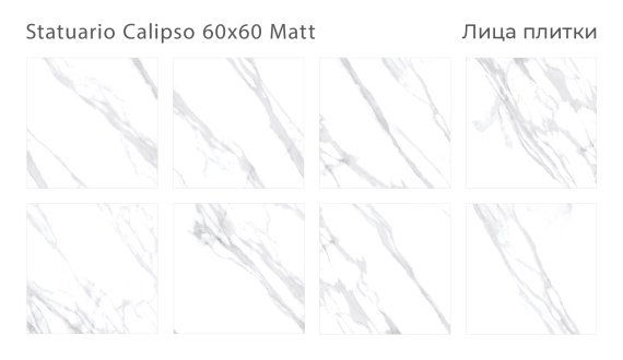 Керамогранит Staro Statuario Calipso 60x60 Matt С0004603