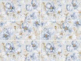 Керамогранит Staro Slim Плитка Elite Bluebell Decor A+B 60x120 Matt 2 шт в комплекте