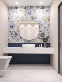 Керамогранит Staro Slim Плитка Elite Bluebell Decor A+B 60x120 Matt 2 шт в комплекте