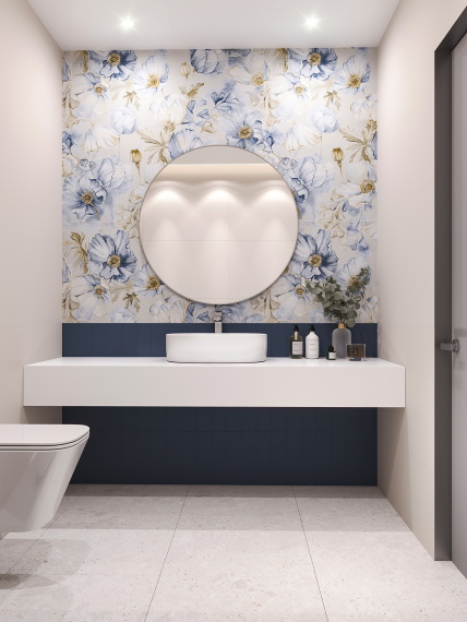 Керамогранит Staro Slim Плитка Elite Bluebell Decor A+B 60x120 Matt 2 шт в комплекте