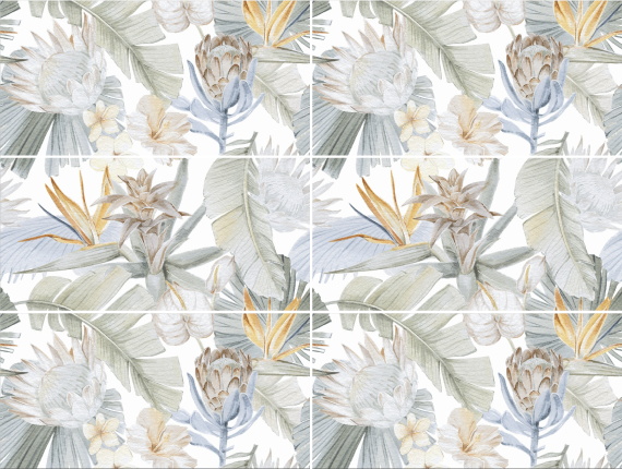 Керамогранит Staro Slim Плитка Elite Malibu Decor A+B 60x120 Matt 2 шт в комплекте УТ-00000145