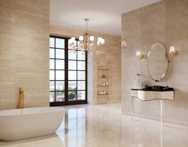 Плитка Eurotile DIANA LIGHT 763 рельеф 29,5х89,5