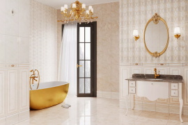 Плитка Eurotile ERMITAGE 584 рельеф ромб 29,5x89,5