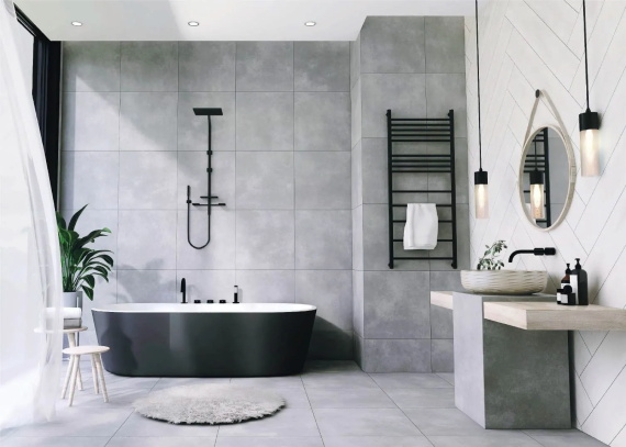 Керамогранит Eurotile Бетон/Beton Серый Мат. 60x60 7930138704651