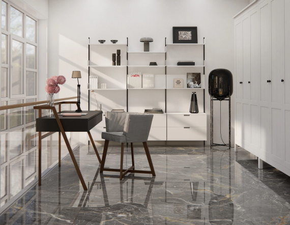 Керамогранит Eurotile Гранде/Grande Серый Пол. 60x120 7930138705474