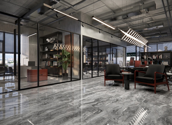 Керамогранит Eurotile Мора/Moore Серый Пол. 60x120 7930138705443