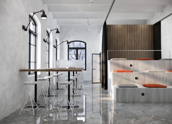Керамогранит Eurotile Рубис/Rubis Серый Пол 60x60 7930138705405
