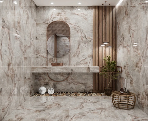 Керамогранит Eurotile Шторм/Storm Серый Пол 60x60 7930138705283