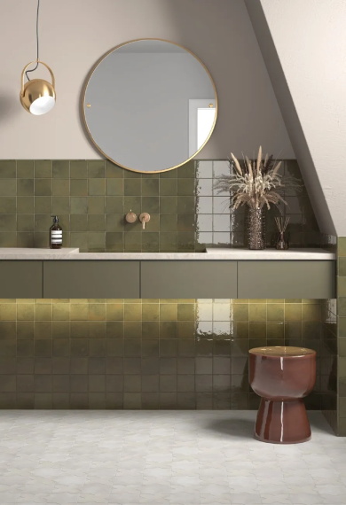 Плитка Equipe Bohemian Bronze Green 32335 10x10