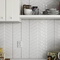 Плитка Equipe Chevron Wall White Mat Right 23361 5,2x18,6