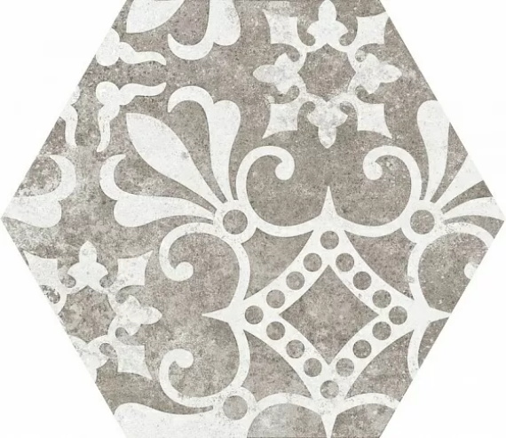 Керамогранит Equipe Hexatile Cement Cement Garden Grey  22099 17,5x20