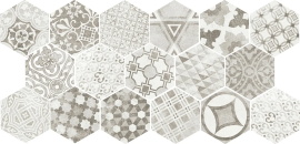 Керамогранит Equipe Hexatile Cement Cement Garden Grey 22099 17,5x20