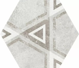 Керамогранит Equipe Hexatile Cement Cement Garden Grey 22099 17,5x20