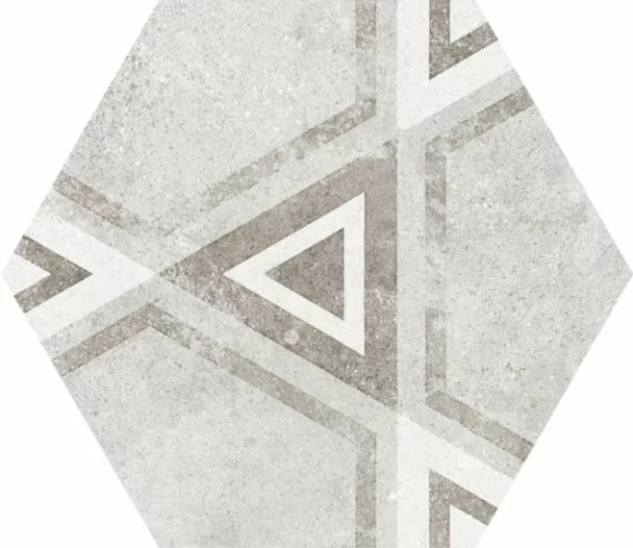 Керамогранит Equipe Hexatile Cement Cement Garden Grey  22099 17,5x20