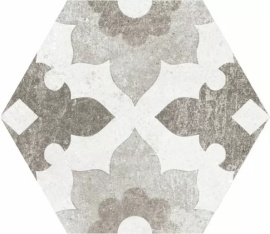 Керамогранит Equipe Hexatile Cement Cement Garden Grey 22099 17,5x20