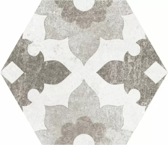 Керамогранит Equipe Hexatile Cement Cement Garden Grey  22099 17,5x20