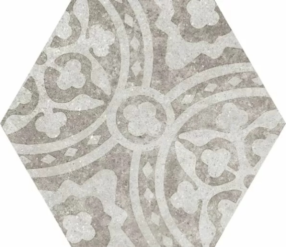 Керамогранит Equipe Hexatile Cement Cement Garden Grey  22099 17,5x20