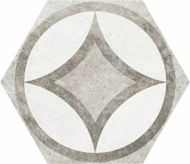 Керамогранит Equipe Hexatile Cement Cement Garden Grey 22099 17,5x20
