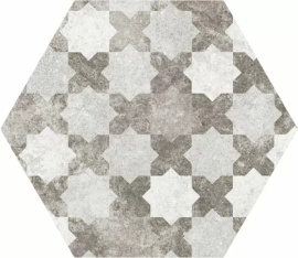 Керамогранит Equipe Hexatile Cement Cement Garden Grey 22099 17,5x20