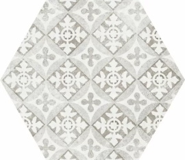 Керамогранит Equipe Hexatile Cement Cement Garden Grey 22099 17,5x20