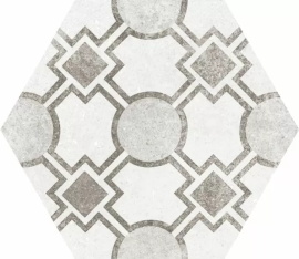 Керамогранит Equipe Hexatile Cement Cement Garden Grey 22099 17,5x20