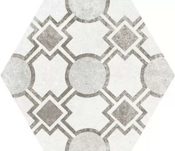 Керамогранит Equipe Hexatile Cement Cement Garden Grey  22099 17,5x20