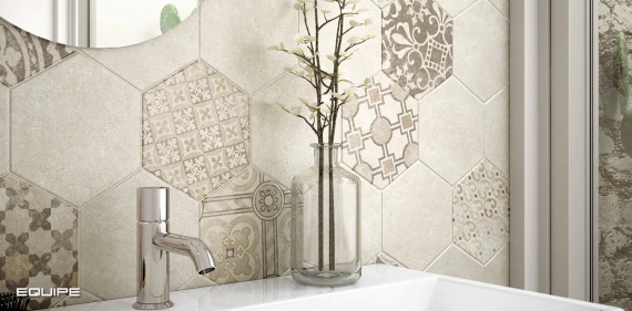 Керамогранит Equipe Hexatile Cement Sand 22095 17,5x20