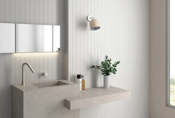 Плитка Equipe Lumina Rivia White Alyssum Matt 32378 6x24,6