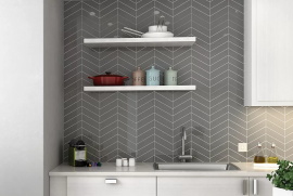 Керамогранит Equipe Chevron Gris Mate LEFT 23200 9x20