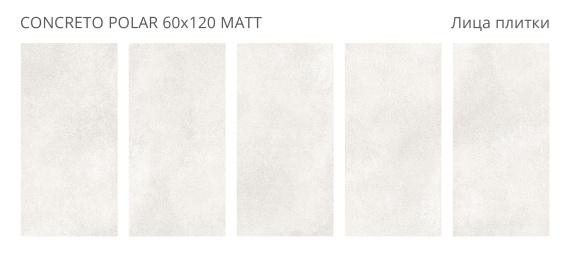 Керамогранит Staro Concreto Polar 60x120 Matt