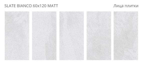 Керамогранит Rizzi Staro Slate Bianco 60x120 Matt (2 шт.в уп)