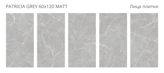 Керамогранит Velvet Staro Patricia Grey 60x120 Matt (2 шт.в уп)
