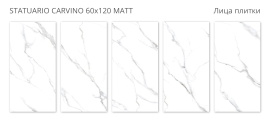 Керамогранит Velvet Staro Statuario Carvino 60x120 Matt УТ-00000293