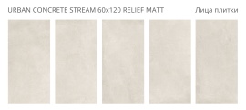 Керамогранит Staro Urban Concrete Stream 60x120 Relief Matt