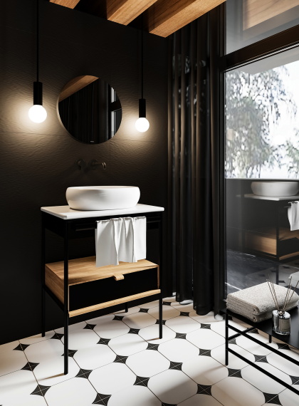 Керамогранит Staro Arte Black 60x120 5мм Matt Relief УТ-00001203