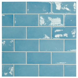 Плитка Equipe Village 25629 Azure Blue 6.5x13.2