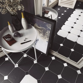 Керамогранит Equipe 20554 Octagon Negro Mate 20*20